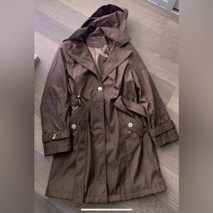 Calvin Klein Trench Coat - Chocolate Brown